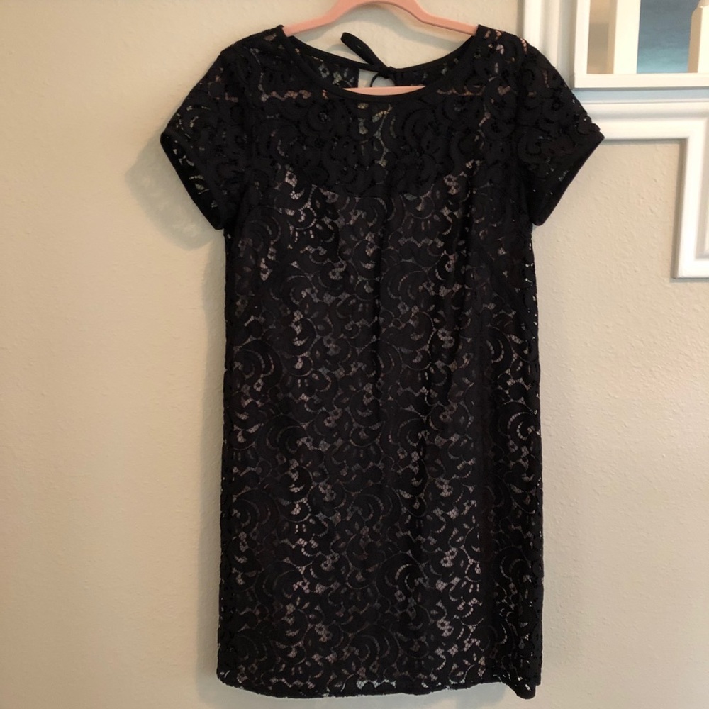 Women’s Loft black lace shift dress